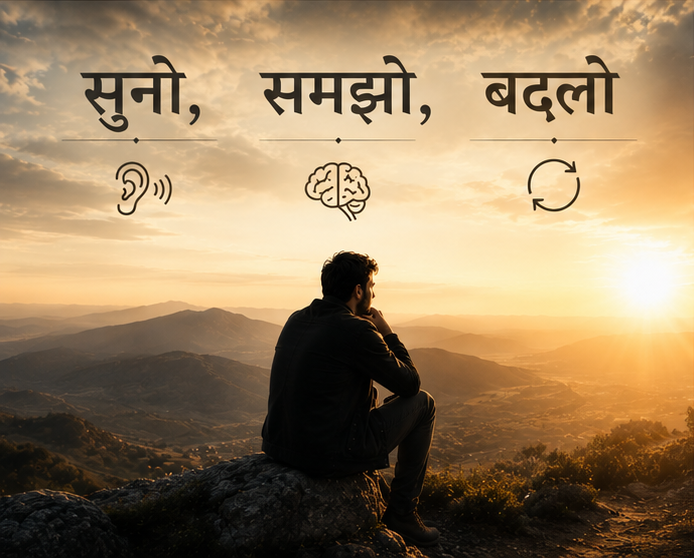 सुनो, समझो, बदलो